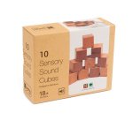 Juego didactico andreutoys 10 cubos sensoriales con sonido madera