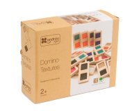 Juego didactico andreutoys domino sensorial texturas madera 28 piezas