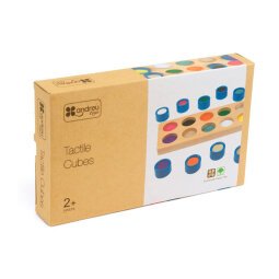 Juego didactico andreutoys cubos tactiles 10 texturas