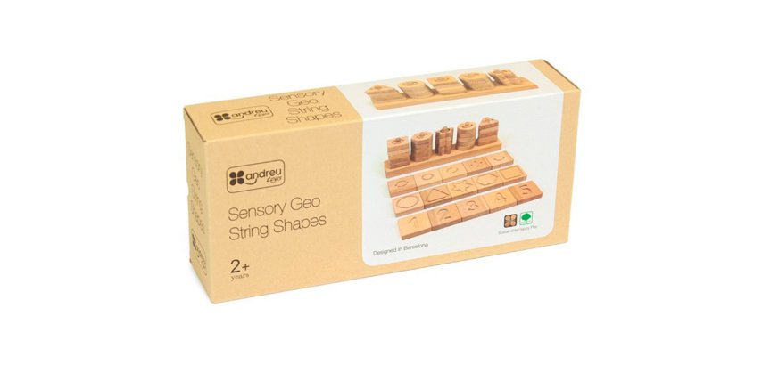 Juego didactico andreutoys formas geometricas sensoriales madera