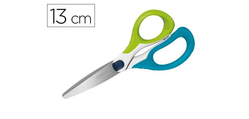 Tijera escolar maped sensoft asimetrica 13 cm