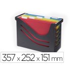 Soporte para carpetas colgantes djois plastico 100% reciclado color negro 357 x 252 x 151 mm