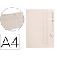 Subcarpeta cartulina djois 100% ecologica 226 g/m2 din a4 color crema pack de 10 unidades