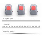 Cabezal de corte dahle para cizalla 508 juego de 3 unidades microperforado / ondas / hendido