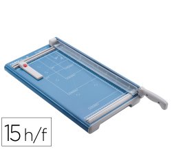 Cizalla de palanca dahle 534 con base metalica din a3 capacidad de corte 15 hojas