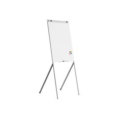 Pizarra blanca rocada para conferencias lacada magnetica metalica con brazo extensible lateral para 2 hojas 68x104 cm