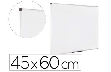 Pizarra blanca bi-office earth lacada magnetica marco de aluminio 45x60 cm
