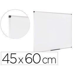 Pizarra blanca bi-office earth lacada magnetica marco de aluminio 450x600 mm