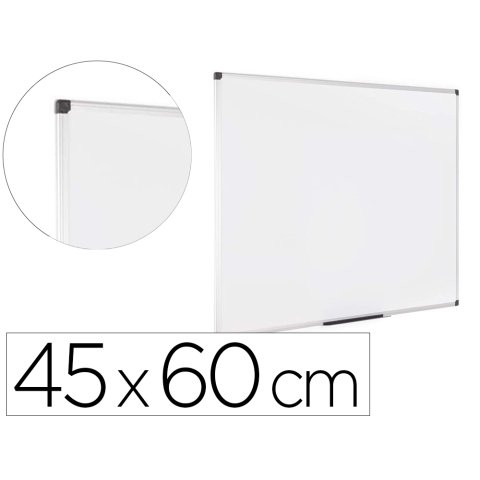 Pizarra blanca bi-office earth lacada magnetica marco de aluminio 45x60 cm