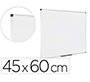 Pizarra blanca bi-office earth lacada magnetica marco de aluminio 45x60 cm