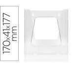 Expositor mural archivo 2000 metacrilato un compartimento din a5 vertical transparente 170x41x180 mm