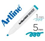 Rotulador artline fluorescente ek-660 azul pastel punta biselada