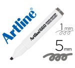 Rotulador artline fluorescente ek-660 gris pastel punta biselada