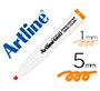 Rotulador artline fluorescente ek-660 naranja pastel punta biselada