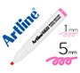 Rotulador artline fluorescente ek-660 rosa pastel punta biselada