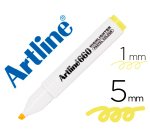 Rotulador artline fluorescente ek-660 amarillo pastel punta biselada