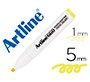 Rotulador artline fluorescente ek-660 amarillo pastel punta biselada