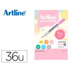 Rotulador artline fluorescente ek-660 colores pastel expositor de 36 unidades colores surtidos