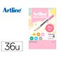 Rotulador artline fluorescente ek-660 colores pastel expositor de 36 unidades colores surtidos