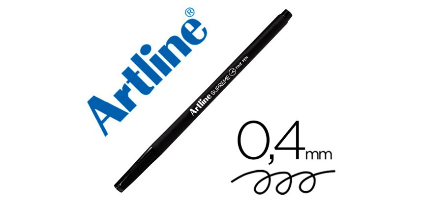 Rotulador artline supreme epfs200 fine liner punta de fibra negro 0,4 mm