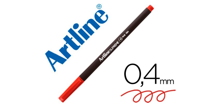 Rotulador artline supreme epfs200 fine liner punta de fibra rojo oscuro 0,4 mm