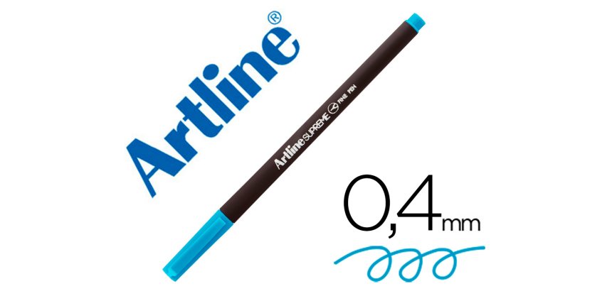 Rotulador artline supreme epfs200 fine liner punta de fibra azul claro 0,4 mm