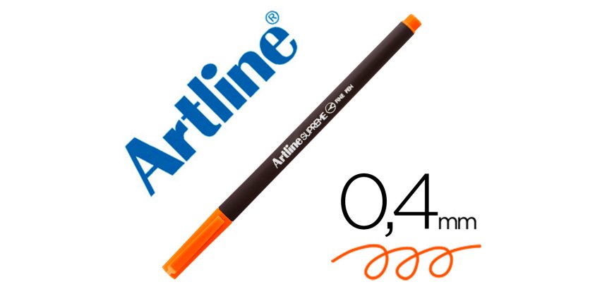 Rotulador artline supreme epfs200 fine liner punta de fibra naranja 0,4 mm