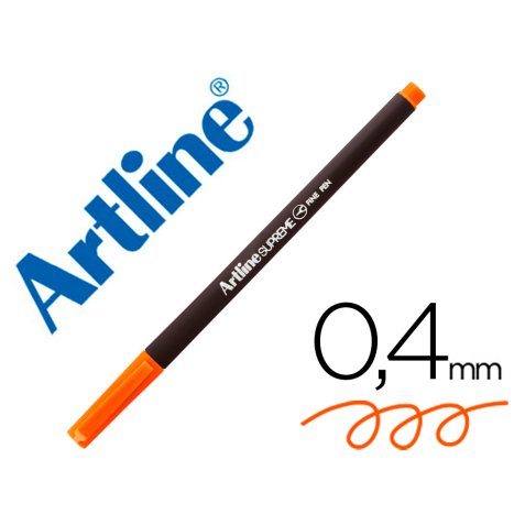 Rotulador artline supreme epfs200 fine liner punta de fibra naranja 0,4 mm