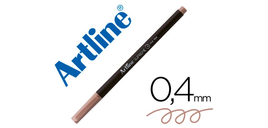 Rotulador artline supreme epfs200 fine liner punta de fibra marron claro 0,4 mm