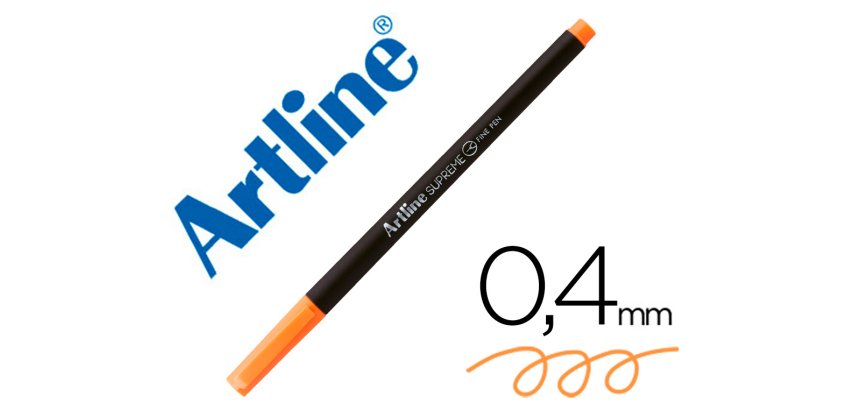 Rotulador artline supreme epfs200 fine liner punta de fibra naranja claro 0,4 mm