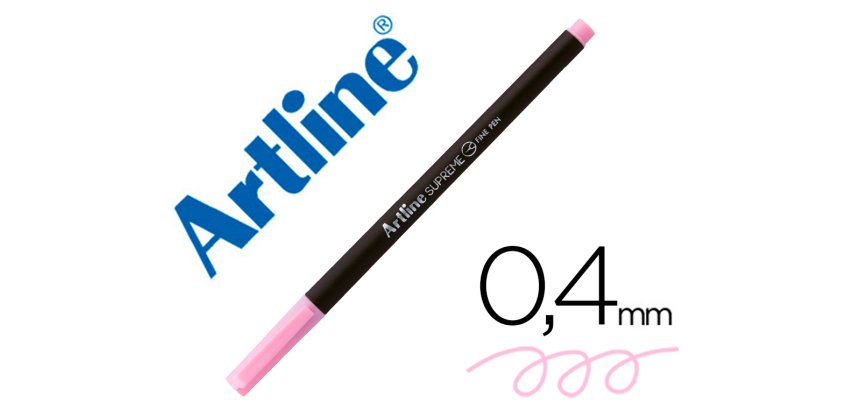 Rotulador artline supreme epfs200 fine liner punta de fibra rosa claro 0,4 mm