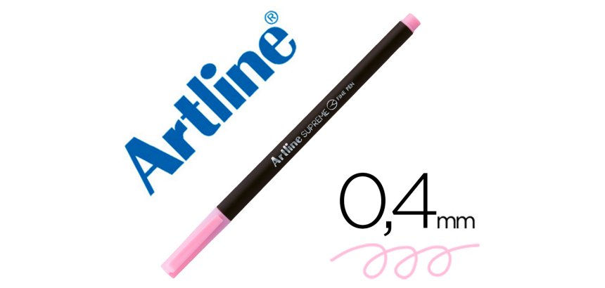 Rotulador artline supreme epfs200 fine liner punta de fibra rosa claro 0,4 mm