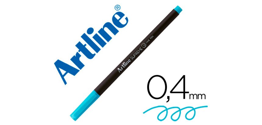 Rotulador artline supreme epfs200 fine liner punta de fibra turquesa palido 0,4 mm