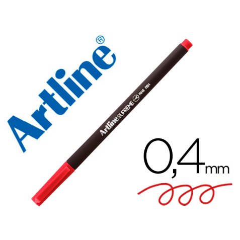 Rotulador artline supreme epfs200 fine liner punta de fibra rojo 0,4 mm