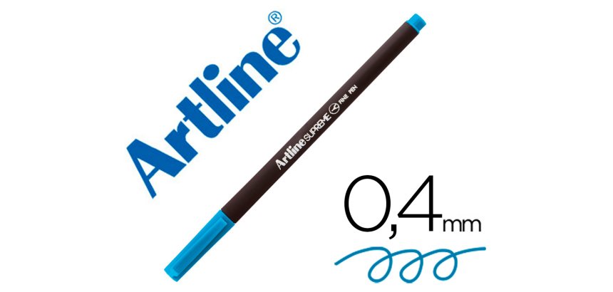 Rotulador artline supreme epfs200 fine liner punta de fibra azul celeste 0,4 mm