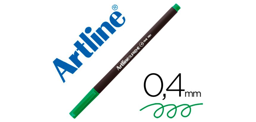 Rotulador artline supreme epfs200 fine liner punta de fibra verde manzana 0,4 mm
