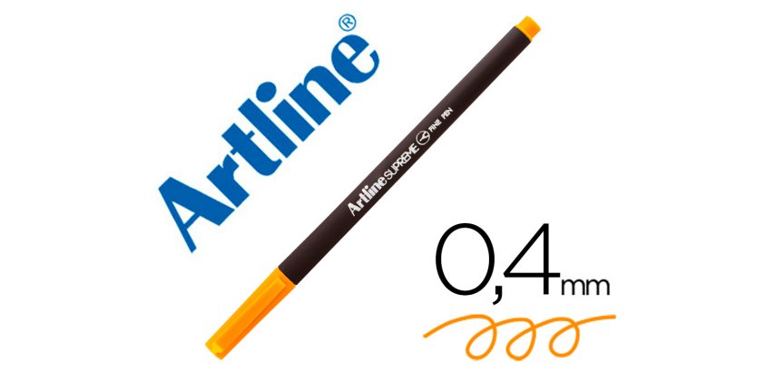 Rotulador artline supreme epfs200 fine liner punta de fibra amarillo 0,4 mm