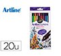 Rotulador artline supreme epfs200 fine liner punta de fibra 0,4 mm bolsa 20 unidades colores surtidos