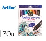 Rotulador artline supreme epfs200 fine liner punta de fibra 0,4 mm bolsa 30 unidades colores surtidos