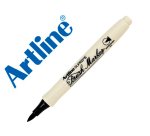 Rotulador artline supreme brush epfs pintura base de agua punta tipo pincel trazo fino negro