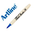 Rotulador artline supreme brush epfs pintura base de agua punta tipo pincel trazo fino azul ultramar