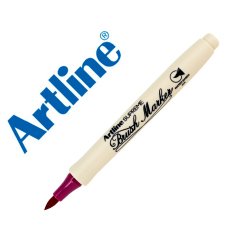 Rotulador artline supreme brush epfs pintura base de agua punta tipo pincel trazo fino magenta