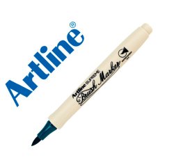 Rotulador artline supreme brush epfs pintura base de agua punta tipo pincel trazo fino verde oscuro