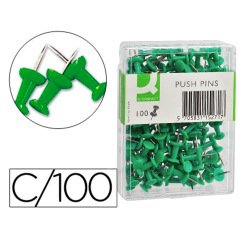 Señalizador de planos q-connect verde caja de 100 unidades