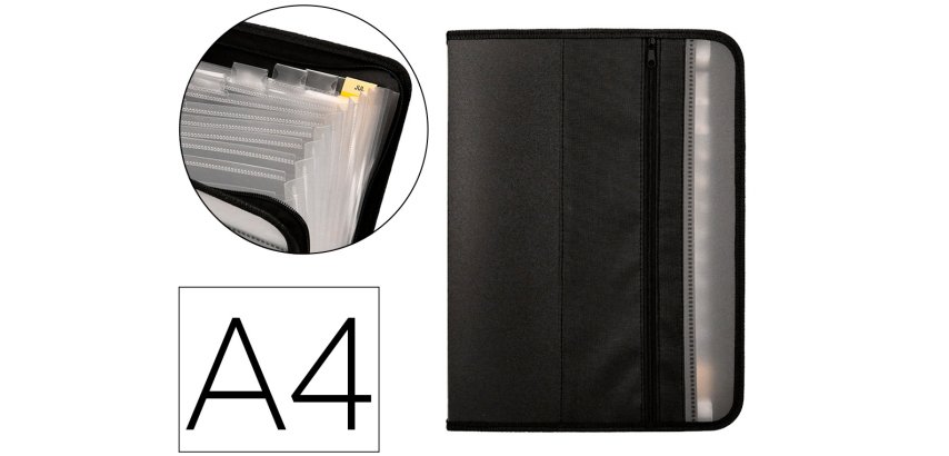 Carpeta liderpapel clasificador fuelle polipropileno a4 13 departamentos cierre
