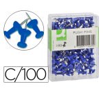 Señalizador de planos q-connect azul caja de 100 unidades