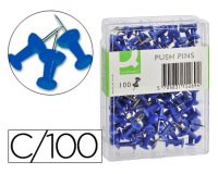 Señalizador de planos q-connect azul caja de 100 unidades