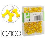 Señalizador de planos q-connect amarillo caja de 100 unidades