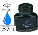 Tinta estilografica parker azul permanente bote 57 ml
