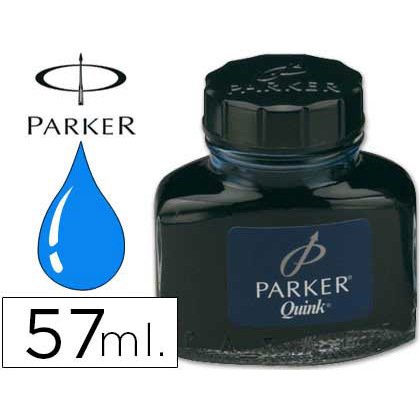 Tinta estilografica parker azul permanente bote 57 ml